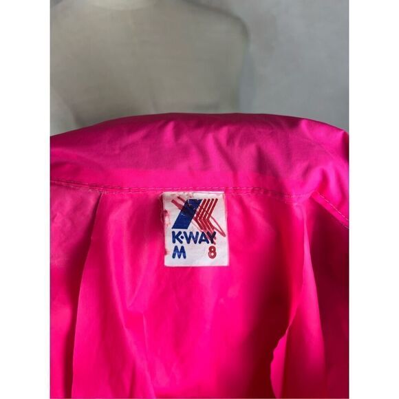 Vintage 90s Neon Windbreaker Jacket Neon Pink Men’s Medium - Picture 6 of 12